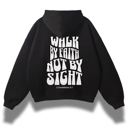 WALK BY FAITH UNISEX HOODIE