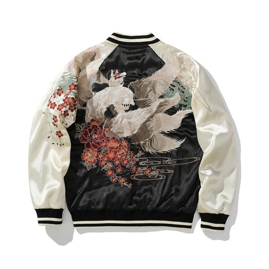 NINE-TAILED FOX BASEBALL JACKET