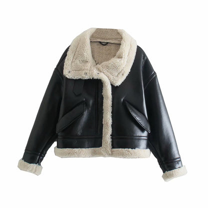 WOMEN FLEECE FUR JACKET