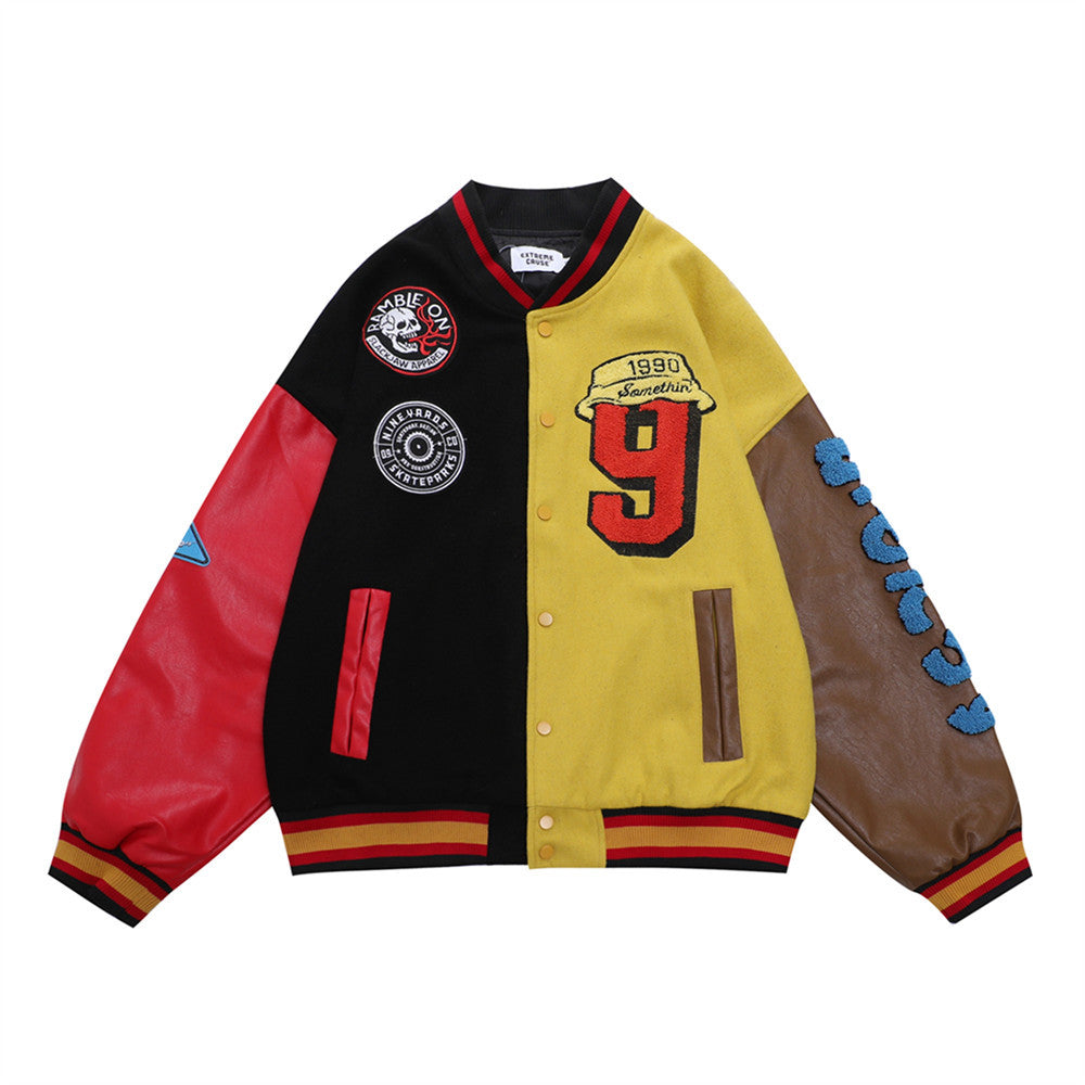 PATCHWORK BOMBER JACKET