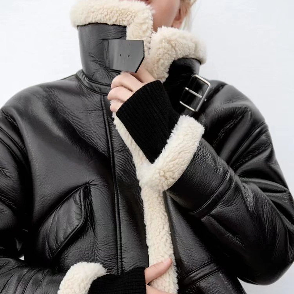 WOMEN FLEECE FUR JACKET