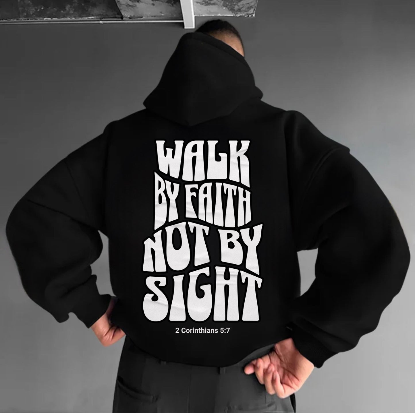 WALK BY FAITH UNISEX HOODIE