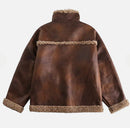 PU FUR LEATHER JACKET