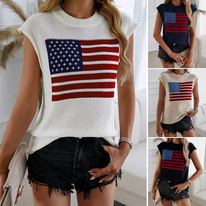 AMERICA SLEEVELESS SWEATER