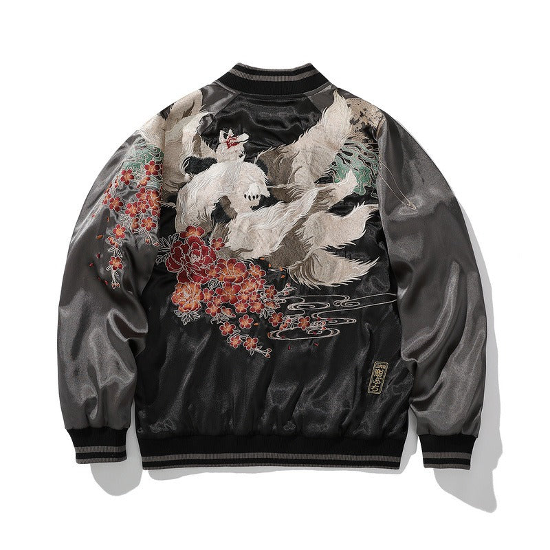 NINE-TAILED FOX BASEBALL JACKET