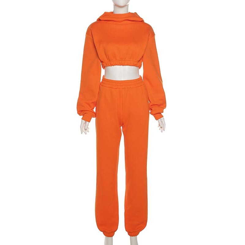 CROPPED HOODIE WITH PANTS SET