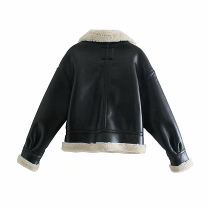 WOMEN FLEECE FUR JACKET