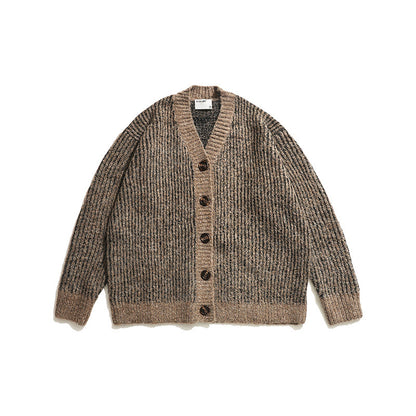 KNITTED CARDIGAN SWEATER