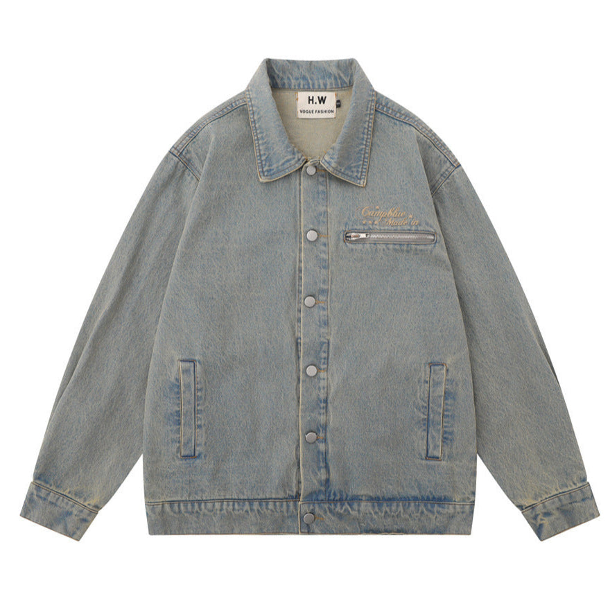 LOOSE SHABBY DENIM JACKET